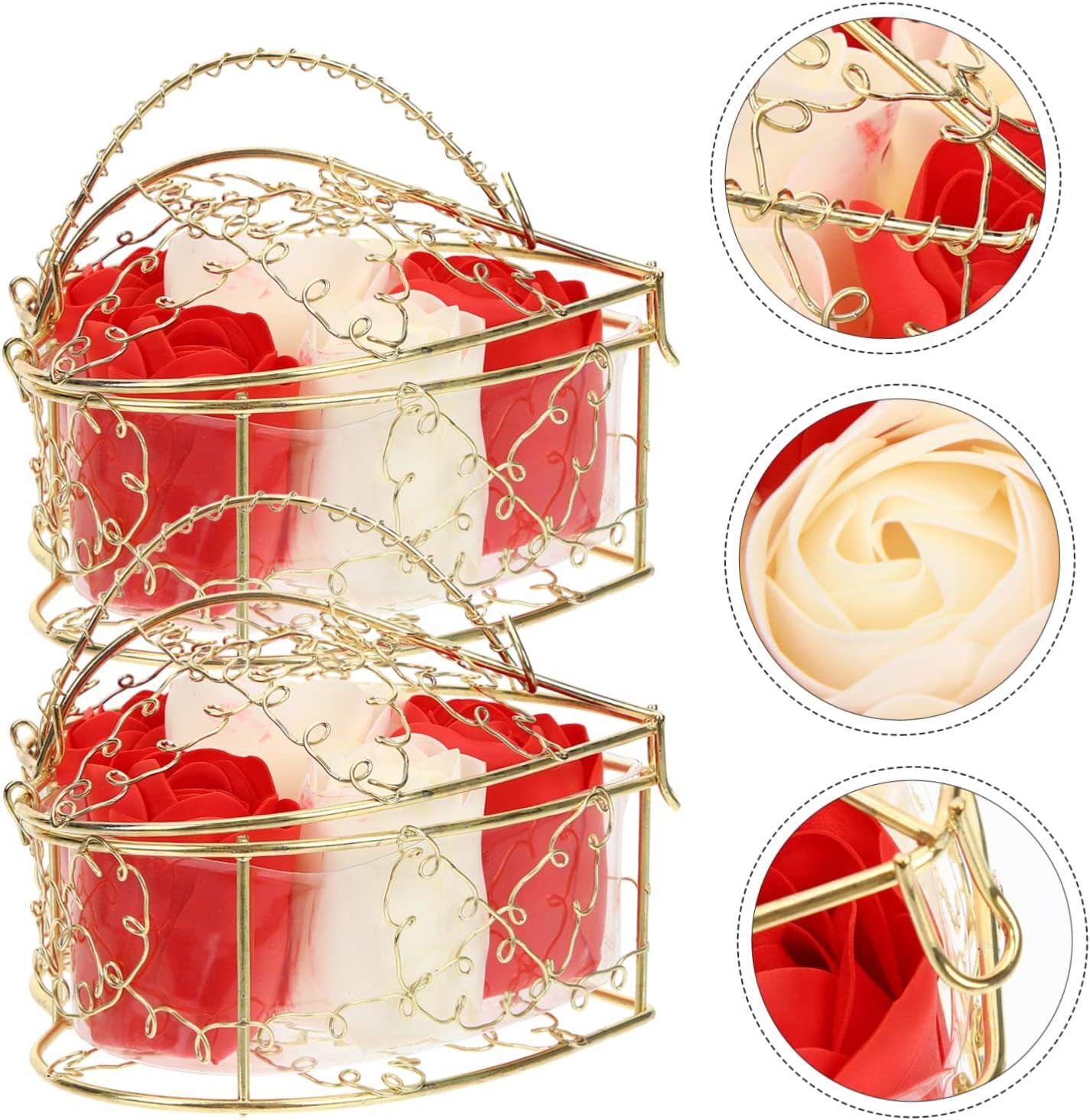 MERRYHAPY Romantic Rose Soap Flower Decorative Valentine'S Day for Girlfriend Wife Mom - Assorted Color image number 2