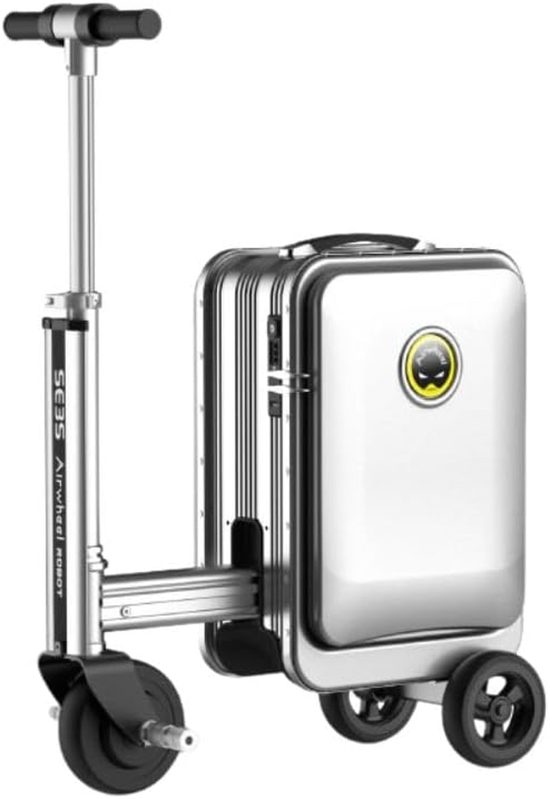 Airwheel SE3S Electric Scooter Suitcase - Silver | 20L Innovative Travel Luggage, Motorized Electric Luggage Scooter for Effortless Travel with Removable Battery (Official Dealer in Australia) image number 1
