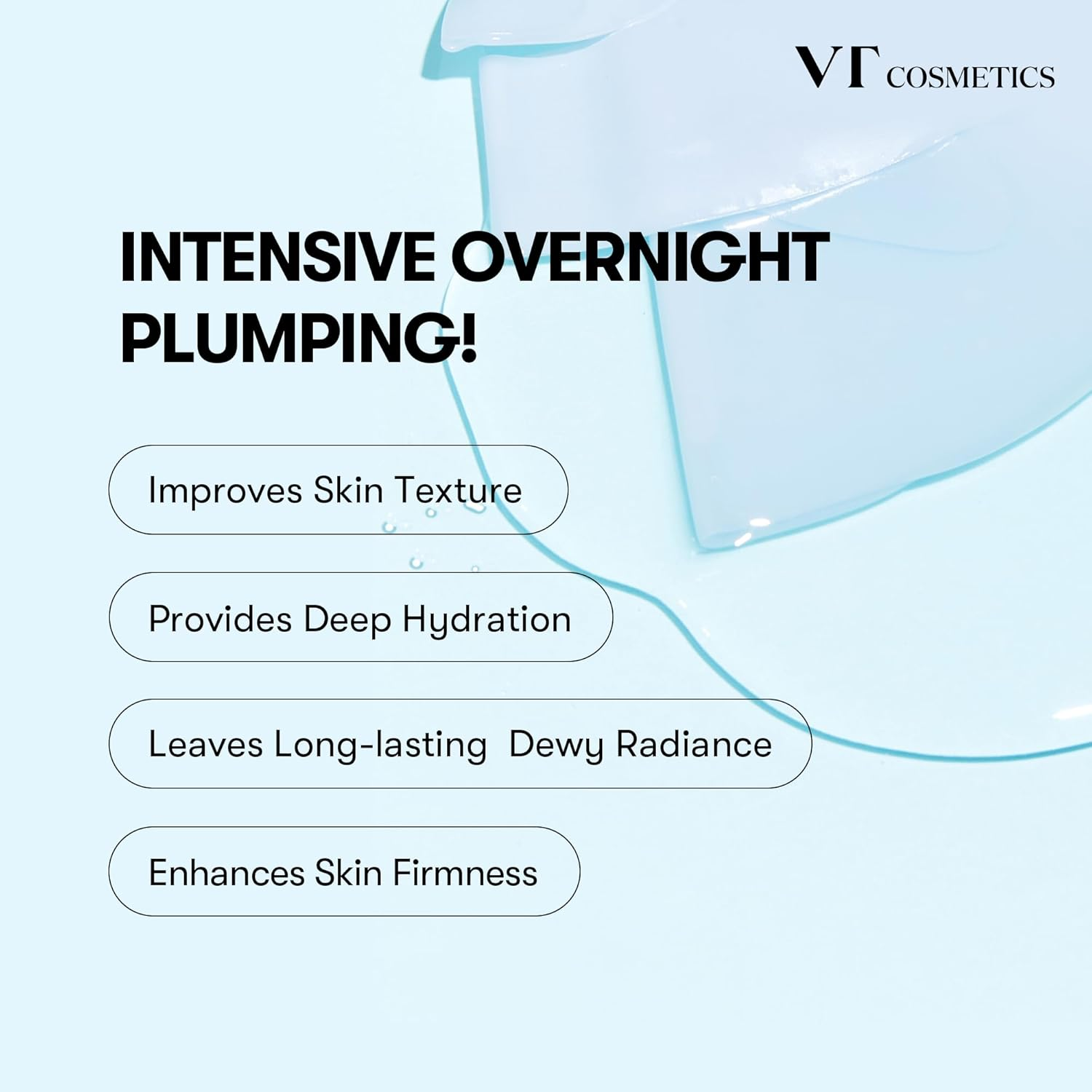 VT COSMETICS Hydrop Reedle Shot 100Hl 2-Step Hydrogel Mask, Intensive Hydrating, Exosome Hyaluronic Acid Face Mask, Dewy & Glass Skin, Overnight Melting Mask, Korean Facial Mask, 34.5G - Pro Cica image number 5