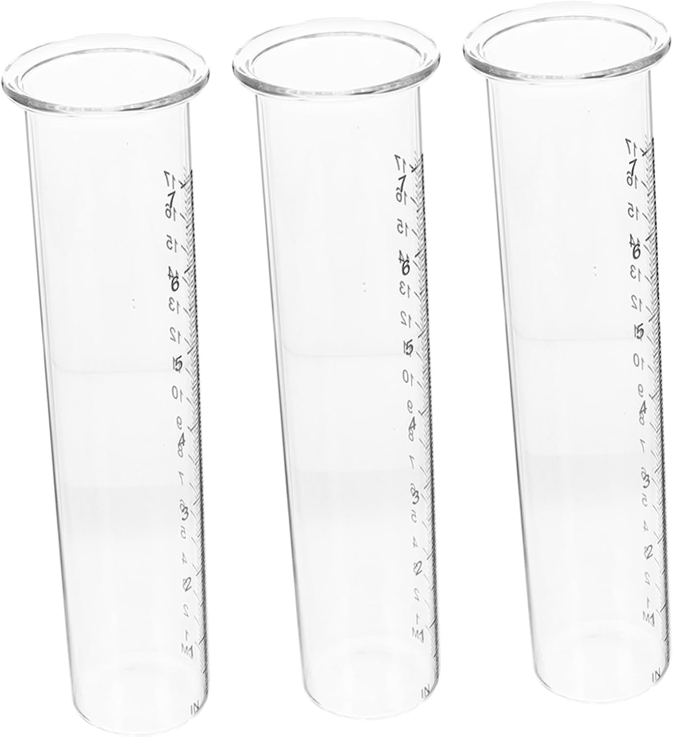Ibasenice 3Pcs Plastic Rain Gauge with Clear Scale Crack-Resistant Outdoor Water Gauge for Accurate Rainfall Measurement in Garden Deck Lawn and Patio image number 3