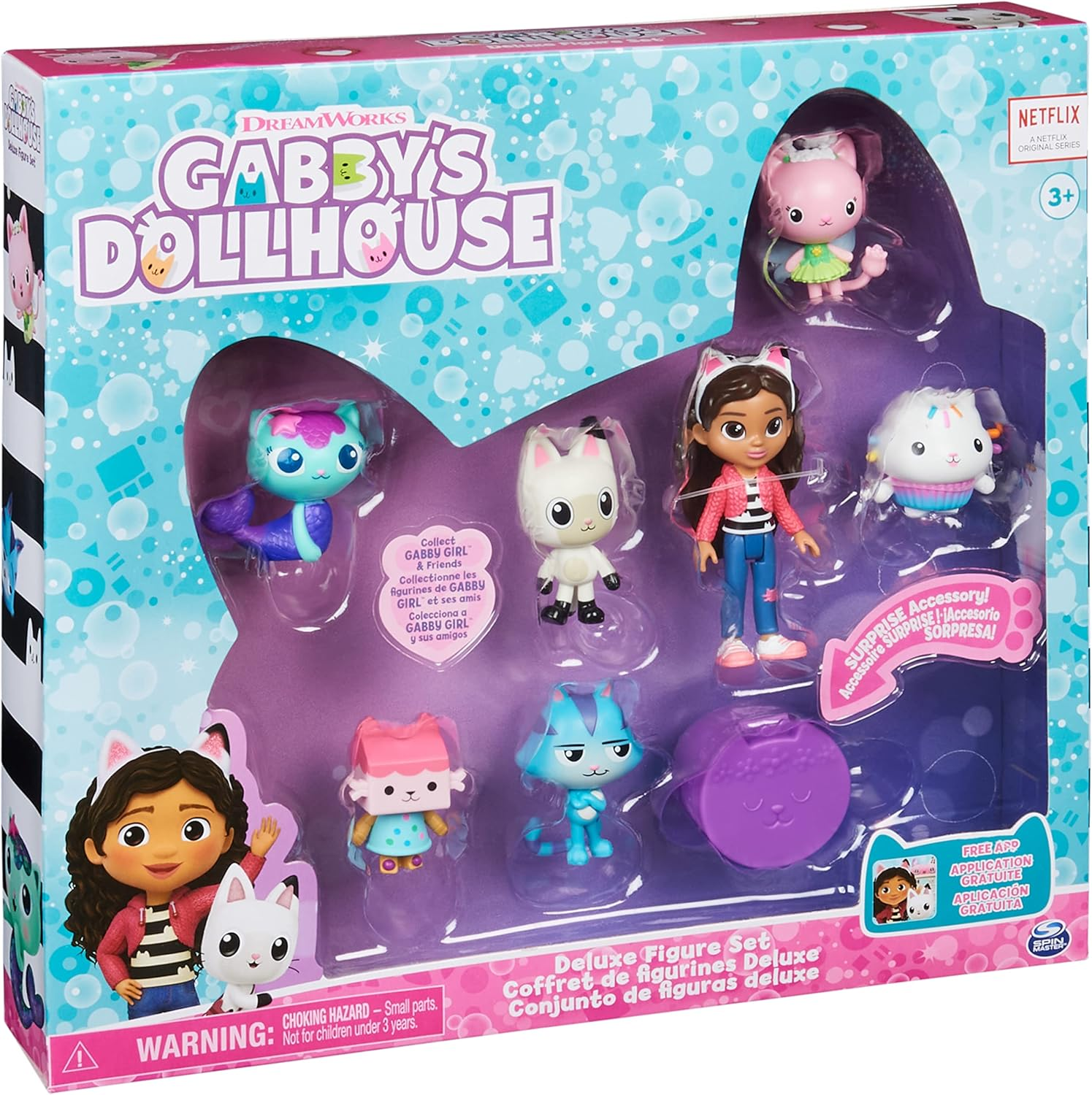 Gabby'S Dollhouse, Deluxe Figure Gift Set with 7 Toy Figures and Surprise Accessory, Kids Toys for Ages 3 and Up image number 5