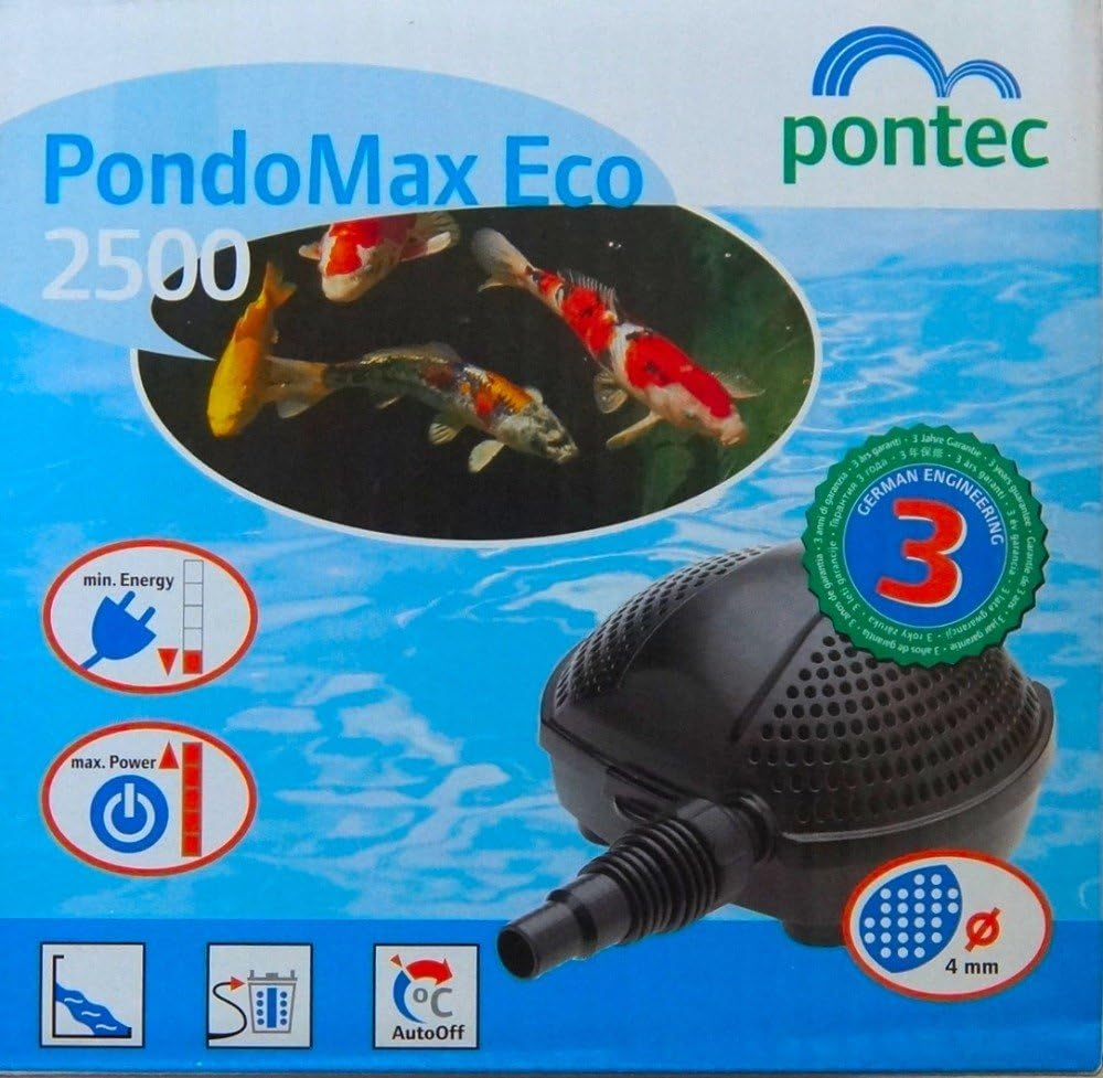 Pontec 50853 Pondomax Eco 2500 Filter and Stream Pump/Energy-Efficient Pump for Streams/For Filter Feed, Dark Grey image number 4