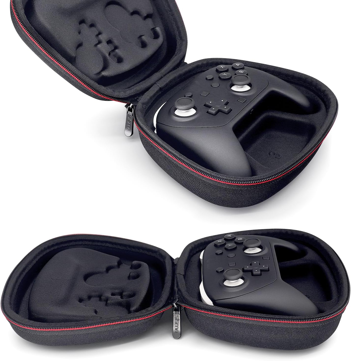 Sisma Carry Case for Switch & Switch 2 Pro Controller (2025), Hard Shell Travel Protective Case All-Around Protection Portable Carrying Bag -Black image number 3
