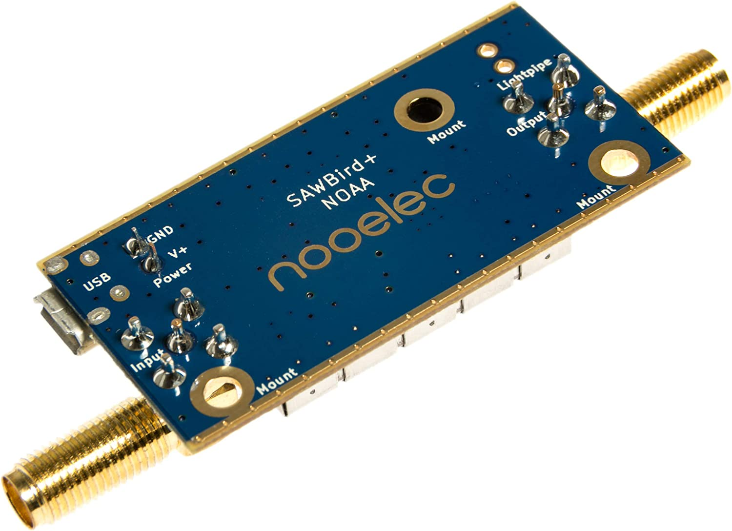 Nooelec Sawbird+ NOAA - Premium Satellite Tuner with Ultra-Low Noise LNA & SAW Filter for NOAA Applications. 137Mhz Center Frequency image number 1
