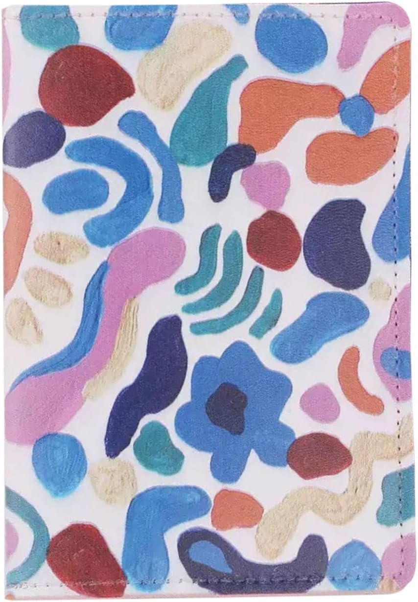 Snogisa Passport Cover for Kids, Women and Men,Travel Documents Organizer Protecto,Travel Passport Holder,Passport Holder Cover Travel Wallet, White, Mushroom, Cute