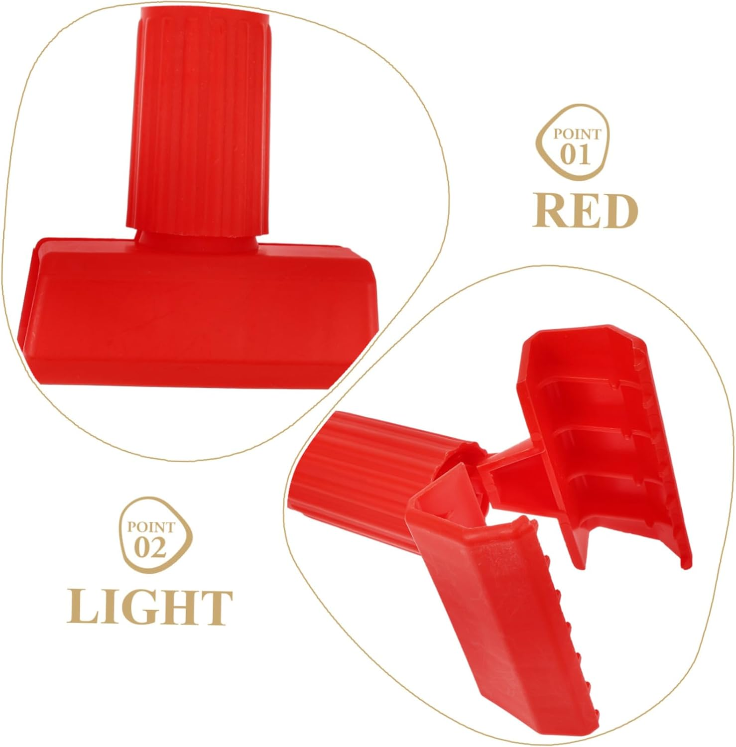 CRILSTYLEO 2Pcs Floor Mop Clamps Cleaning Attachments for Efficient Floor Maintenance Compatible Mop Handles for Commercial Use image number 3