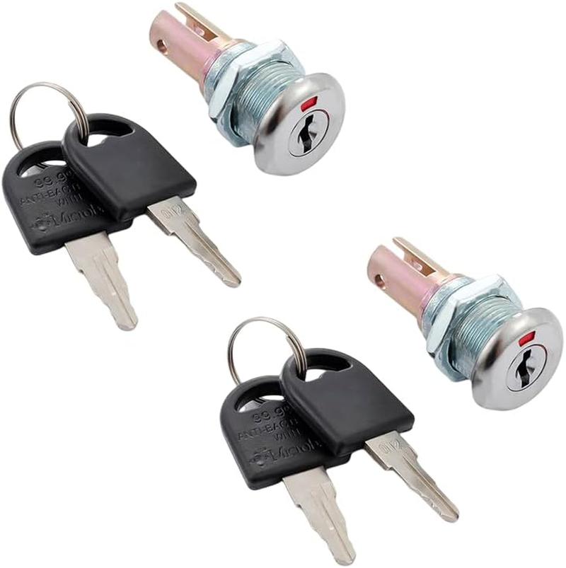 NYGHMY 2 Pcs Cabinet Locks with Keys, Toolbox Lock, Universal Craftsman Tool Box Lock, Toolbox Lock Iron Cabinet Insert Linkage Drawer Lock Set, Easy to Install image number 5