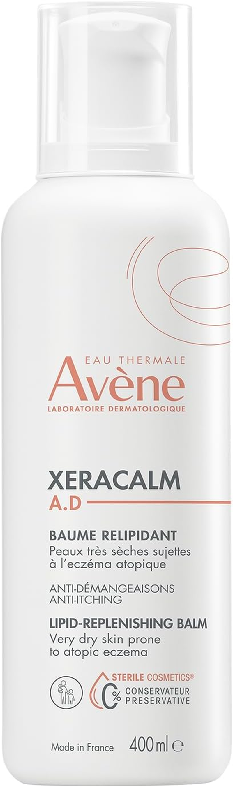 Eau Thermale Av&egrave;ne Xeracalm A.D Balm 400Ml - Moisturiser for Eczema-Prone Skin, for Severe Dryness, Paraben Free, Fragrance Free image number 5