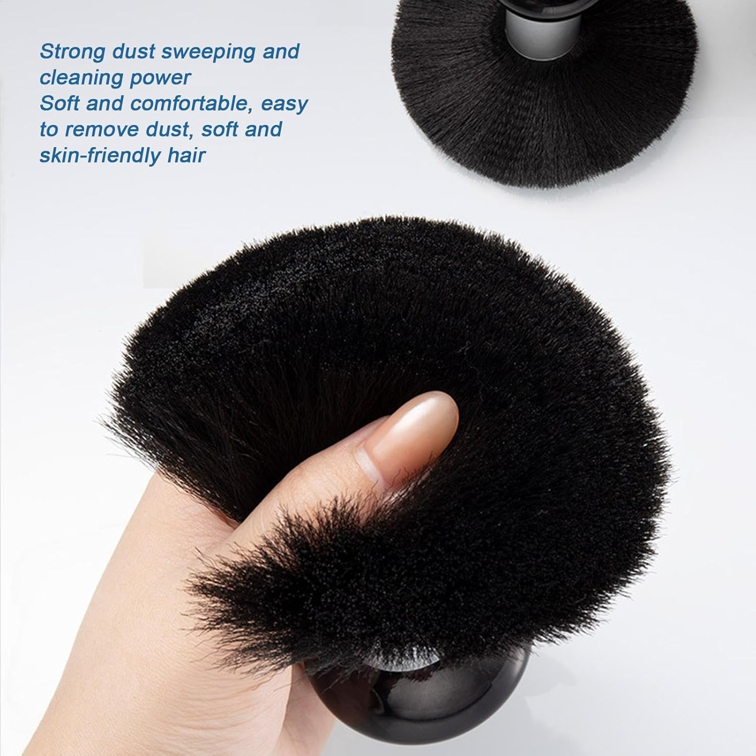 Gwtdtoad Barber Neck Duster - Dust Brush for Nails - Soft Nylon Bristles, Nail Tool, Professional Barber Face Cleaning Hairbrush for Salon, Home Use image number 1