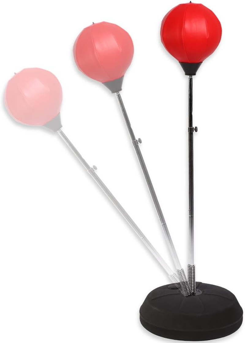 Punching Bag Stand with Gloves, Space-Saving Fitness Boxing Equipment for Stress Relief - Stable Base, Easy Assembly, Home Gym Use image number 2