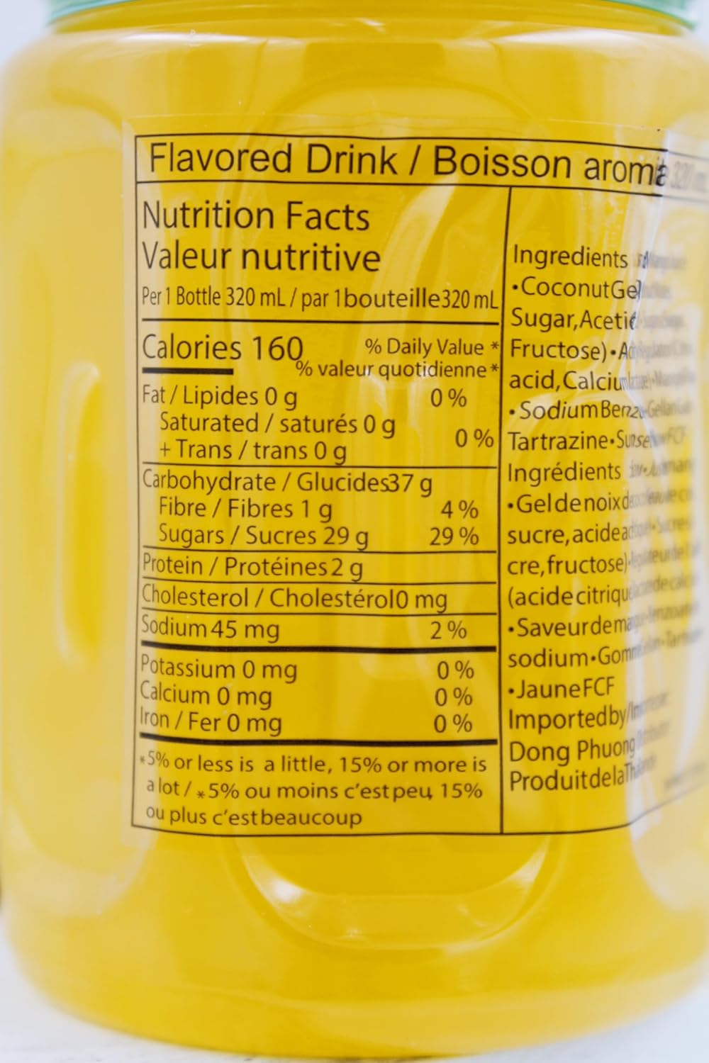 Mogu Mogu Mango Drink W/Nata De Coco 320Ml 6Pack image number 5