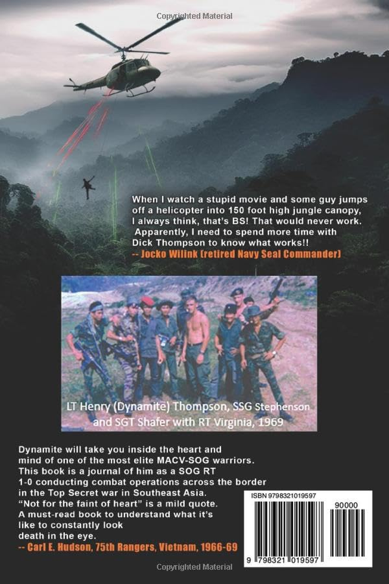 SOG Codename Dynamite: a MACV-SOG 1-0'S Personal Journal