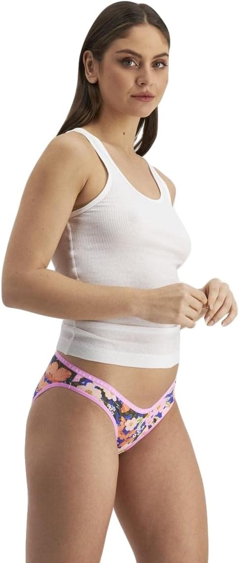 Bonds Womens Hipster V Bikini Ladies Underwear Floral Multicoloured image number 2