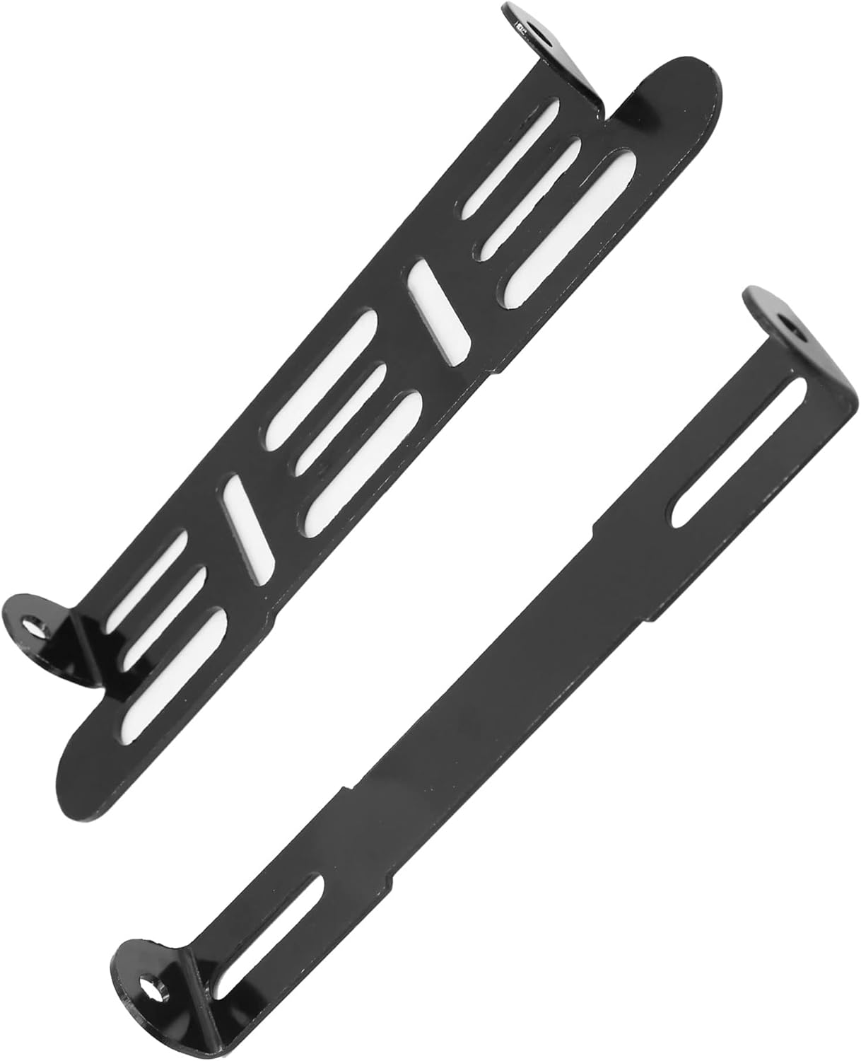 Uxcell Black Universal Motorcycle Adjustable License Number Plate Bracket Frame Holder image number 3