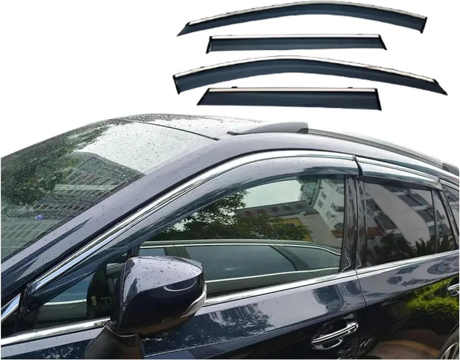 Vent Window Visors for Subaru for Outback 2021 2021 2023 2024 Deflectors Vent Rain Guards Side Window Wind Deflectors
