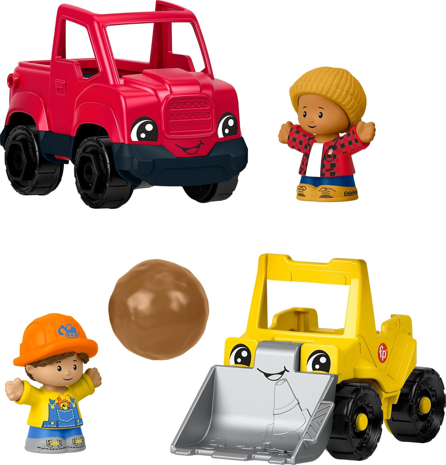 Fisher-Price Little People Toddler Toys, Work around Town 5-Piece Vehicle & Figure Set for Pretend Play Kids Ages 1+ Years image number 3