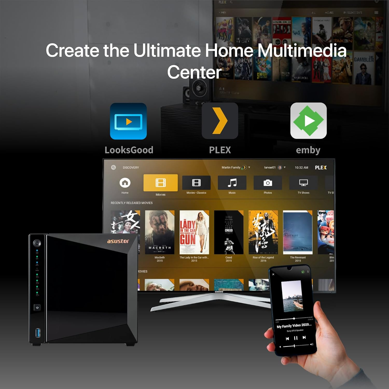 Asustor Drivestor 4 Pro Gen2 AS3304T V2, 4 Bay NAS Storage, 1.7Ghz Quad-Core, 2.5Gbe Port, 2GB RAM DDR4, Network Attached Storage Device for Home Personal Cloud Storage (Diskless) image number 6