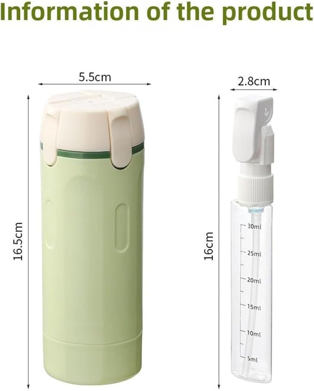 4 in 1 Travel Dispenser Bottle, Travel Toiletry Containers, Refillable, Leak Proof, Portable Containers for Shampoo Lotion Conditioner Cream, Flights Gym Bag Weekends Away (White)