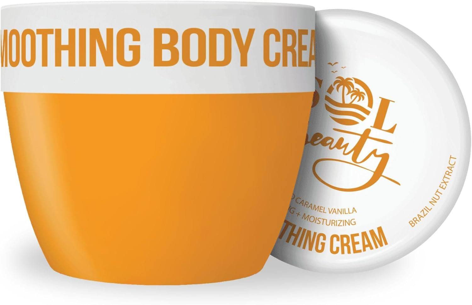 Sol Beauty Salted Caramel Vanilla Moisturising Body Cream with Brazil Nut and Buriti Fruit Oil, Firming and Moisturising Vegan Friendly Body Cream 220Ml image number 2