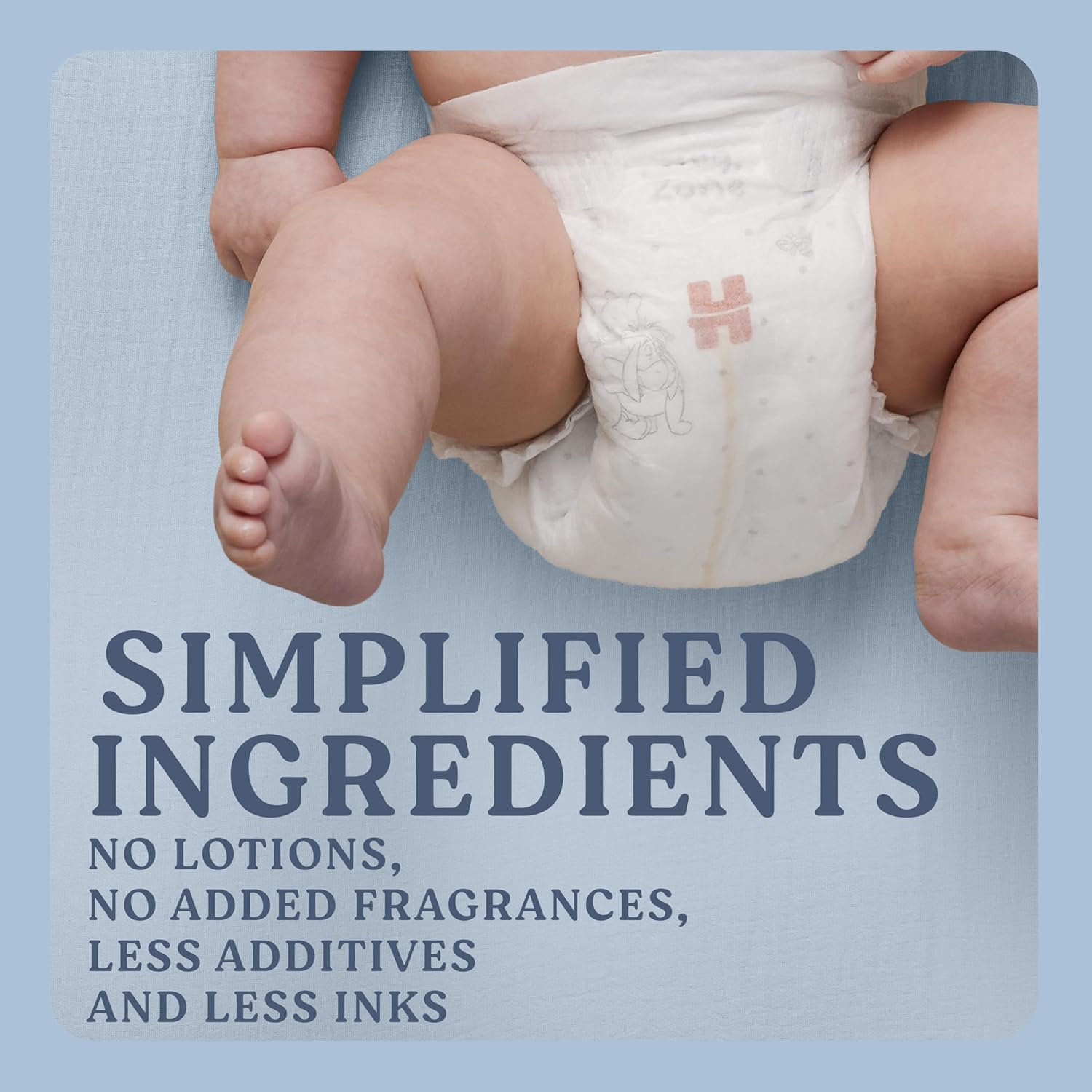 Huggies Pure & Sensitive Nappies, Size 2/4-8 Kg (Pack of 148)