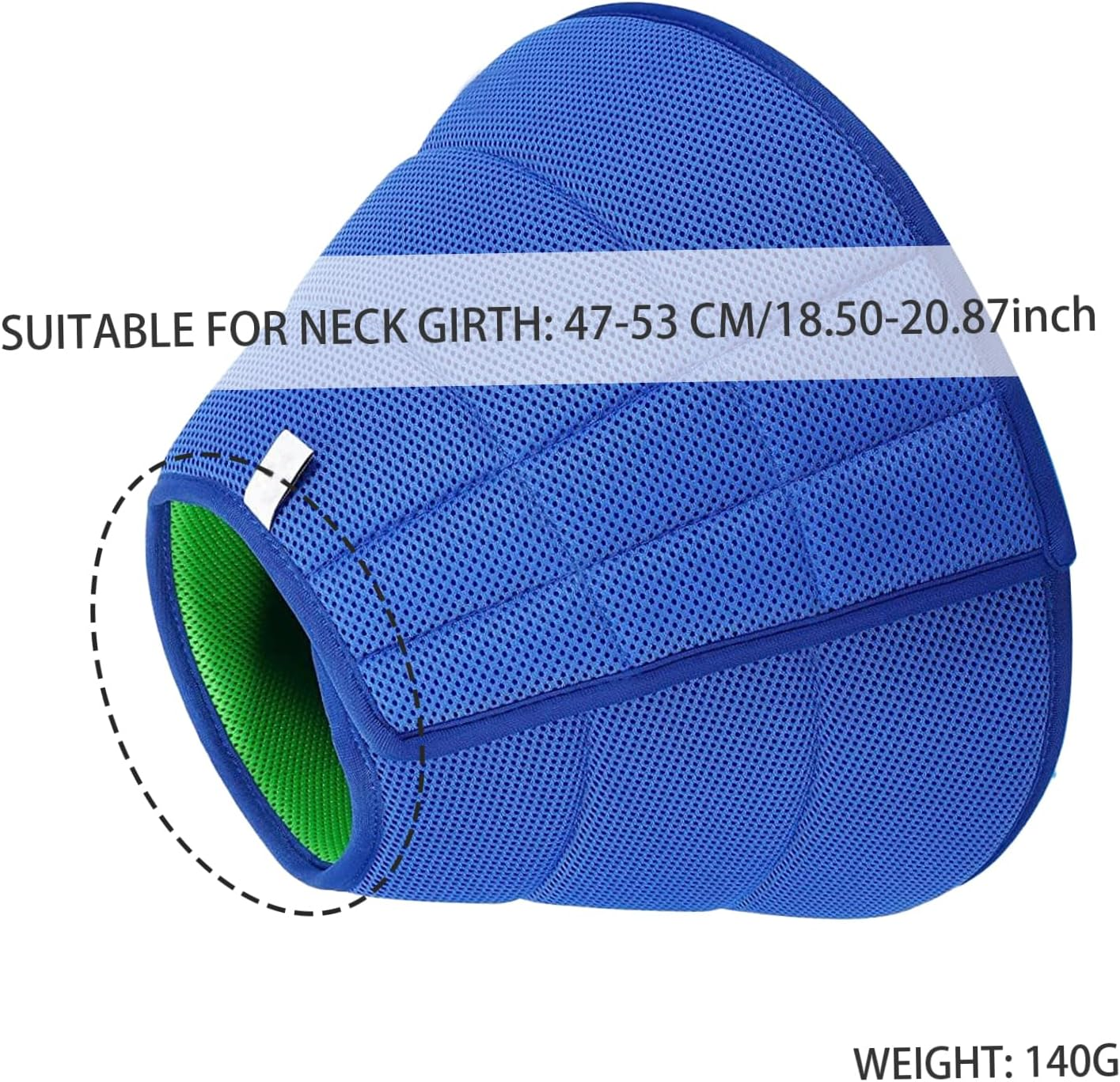 Dog Cone Collar for after Surgery XL Anti-Bite Soft Dog Cone Recovery Collars with Adjustable Strap Breathable Mesh Elizabethan Collar for Dogs Cats image number 5