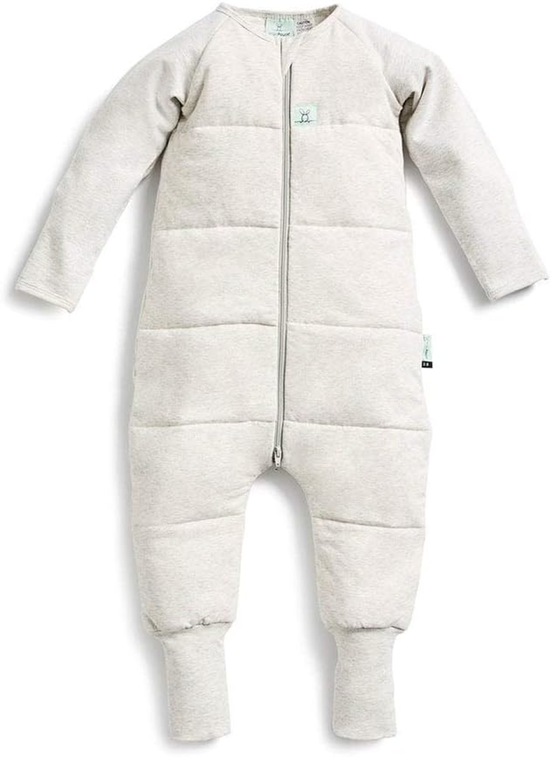 Ergopouch 3.5 TOG Sleep Onesie &ndash; 12&ndash;24 Months &ndash; Grey Marle Print &ndash; Organic Cotton Sleeping Bag Alternative for Infants and Toddlers. image number 3