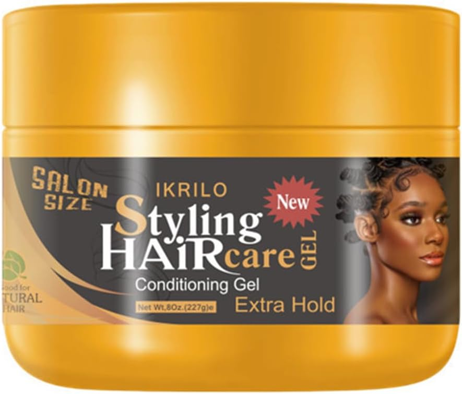 Beaufairy 113.5 Ml Braiding Gel, Extra Hold Hair Gel, Styler Hair Gel, Extreme Hold for Hair Defining, Reduces Frizz for Braids, Locs, Twists, Cornrows, Wavy Kinky Hair, Suitable for Women Man
