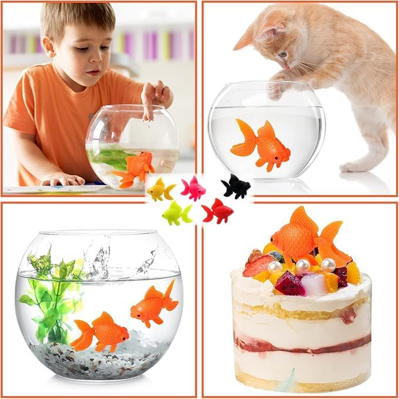 Artificial Goldfish Toys for Aquarium, 12 Pieces, Fish Tank Decoration image number 3