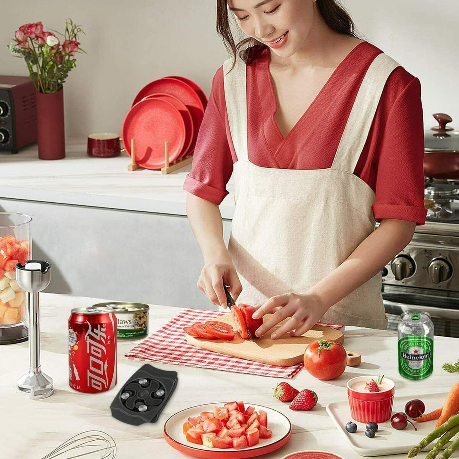 Can Top Remover for Beer & Soda &ndash; Handheld Portable Draft Top Beer Can Opener & Soda Can Opener Tool for 8-19Oz Cans &ndash; No-Spill Can Cutter Top Remover (Beer Pong, Camping, DIY Crafts) image number 3