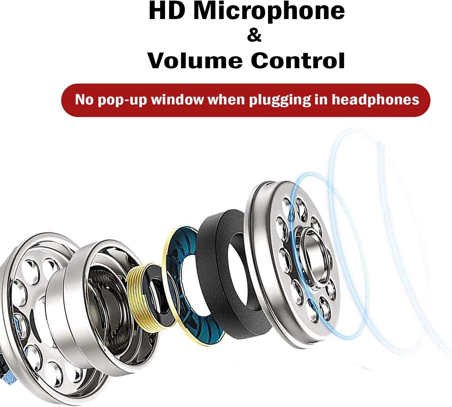 Qi Gxinr In-Ear Headphones for Iphone, Headphones with Wired Microphone and Volume Control Compatible with Iphone 14 Pro Max/13/12 Mini/Se/11/X/Xs Max/Xr/8/7 Plus