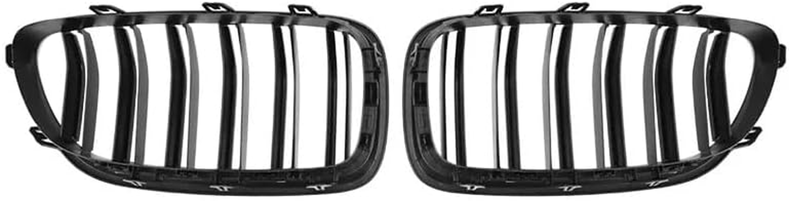 For BMW 5 Series F10 F11 F18 Sedan 520I 528I 535D 535I 550I 520I Car Front Kidney Grille Racing Grill Double Slats Gloss Black Grilles Automotive Replacement Parts 2010-2017 Years image number 4