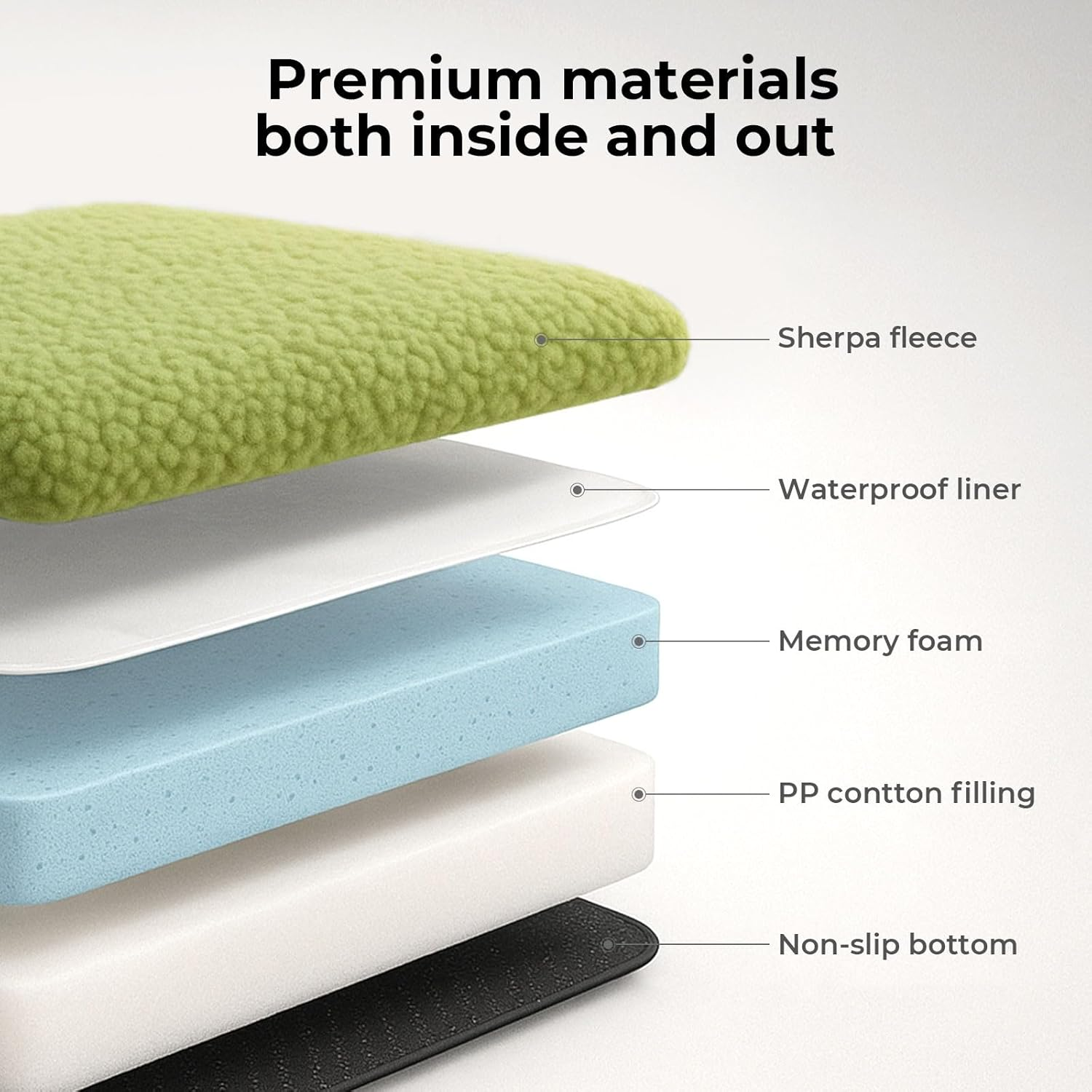 Pawz Orthopedic Dog Bed, Calming Donut Dog Bed,Pet Bed with Supportive Memory Foam,Machine Washable Dog Mat with Removable Cover,Anti-Slip,Waterproof Dog Bed Sofa for Extra Extra Large Dog(Green) image number 2