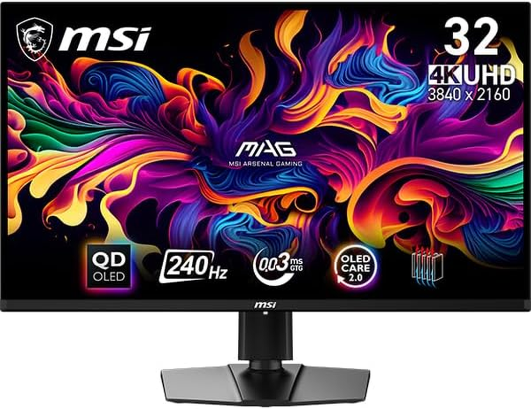MSI MAG 321UPX QD‑OLED 31.5" 4K UHD 240Hz OLED Gaming Monitor - Black image number 5