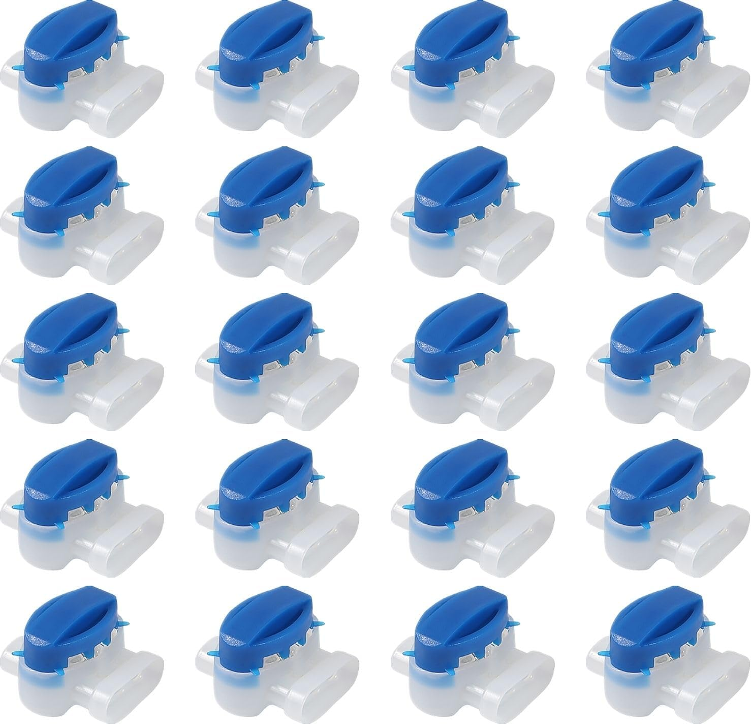 20Pcs Electrical IDC 314-BOX Wire Connectors, 3 Way Wire Connectors for 22-14 AWG, Self-Stripping Pigtail Connectors for Robotic Lawn Mowers, Irrigation Applications image number 3