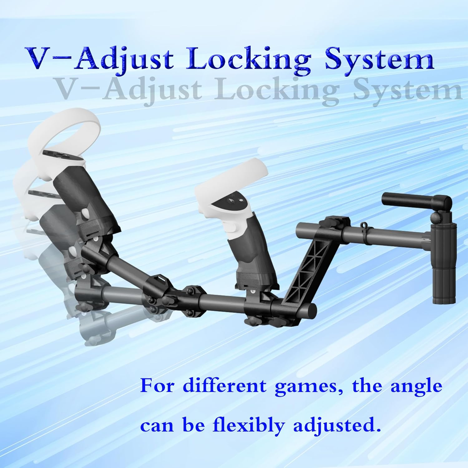 Gun Stock for Quest 2, Compatible with VR Quest2 Controller Grips for Enhance Stability and Control Magnetic Stock Rifle Adapter (Black for Quest2) image number 5