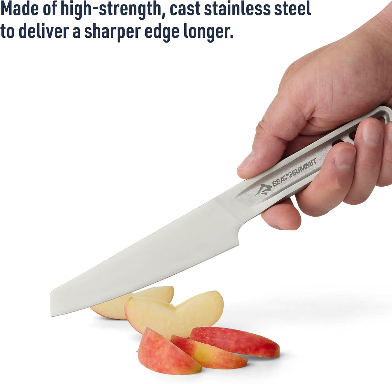 Sea to Summit Detour Stainless Steel Kitchen Knife, Steel/Laurel Wreath