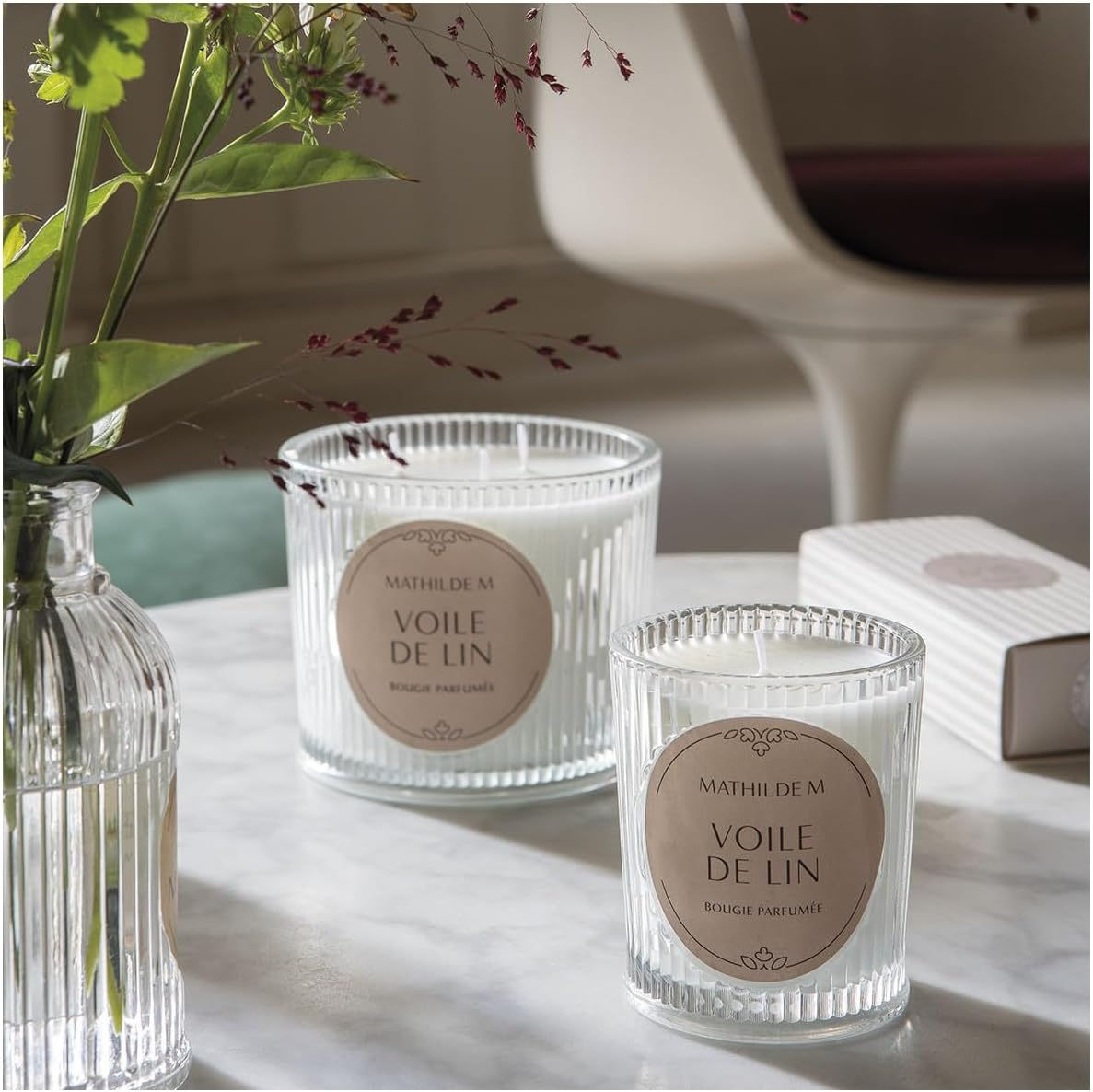 Les Intemporelles Scented Candle 400 G Linen Sail image number 2