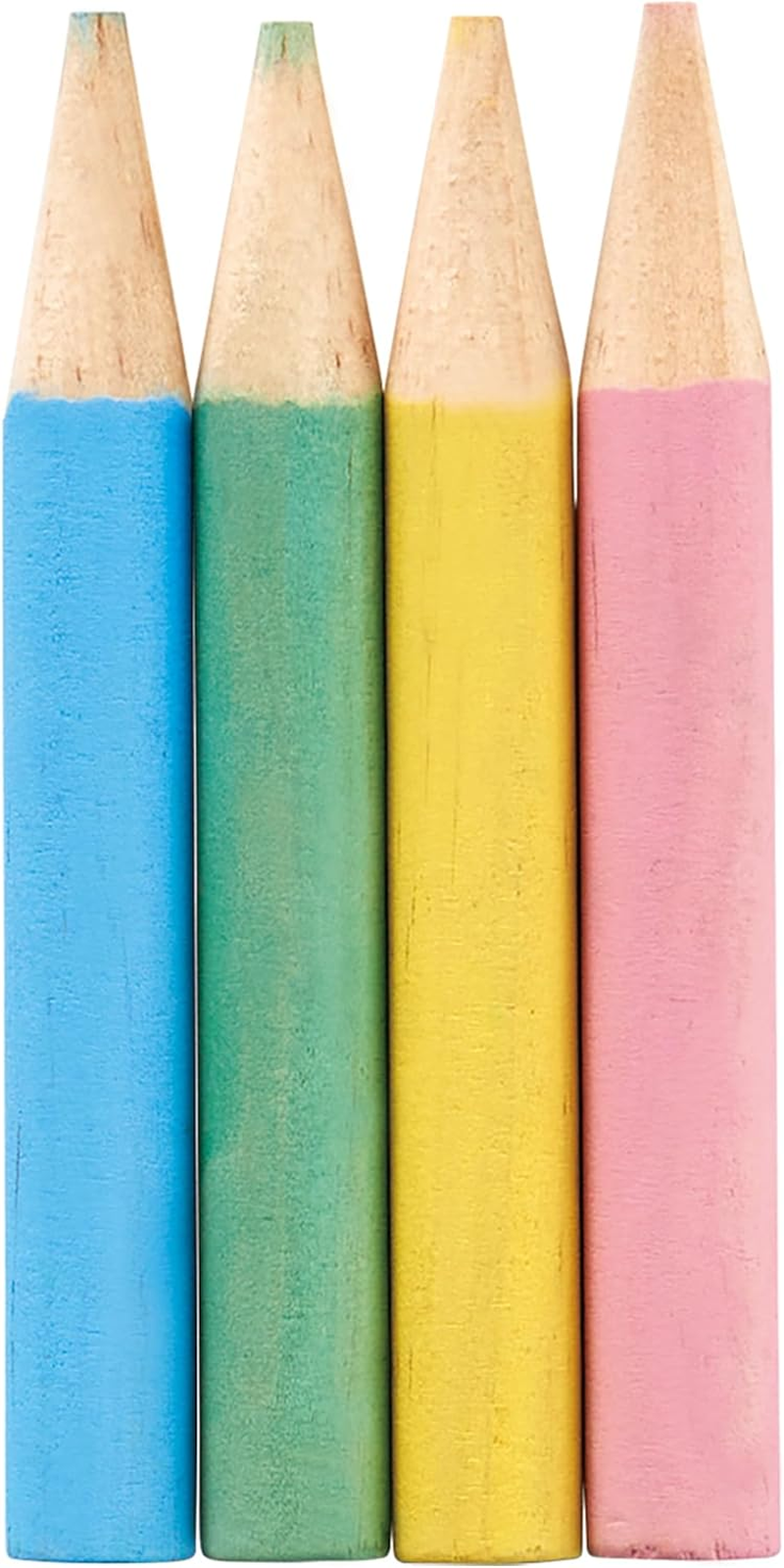 Minimal Land Hamster Carnival, Biting Wood Pencils, Set of 4 X 3, Natural Wood Bite for Hamsters, Stress Relief, Prevents Teeth Stretch