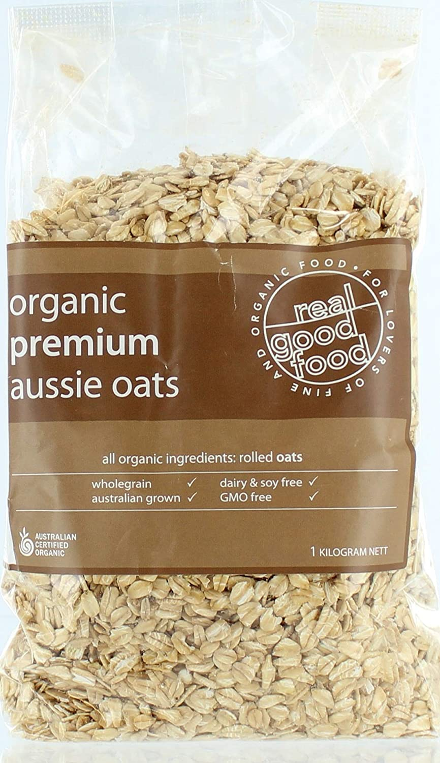 Real Good Food Organic Premium Aussie Rolled Oats 1 Kg, image number 1
