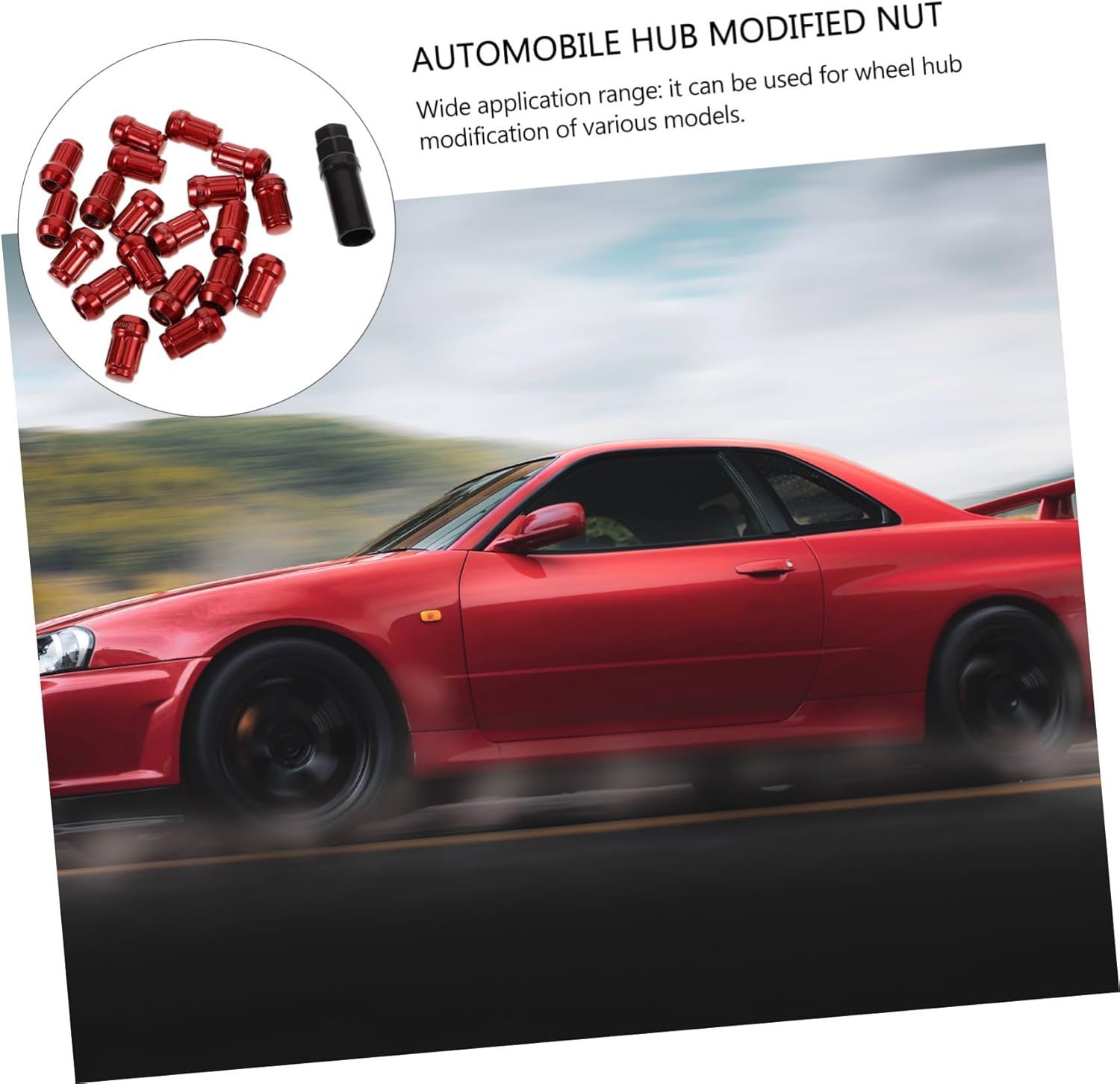 VINTORKY 20Pcs Spiral Mother Wheel Nut Covers Car Wheel Nut Caps Tyre Lug Accessories Easy Install image number 5