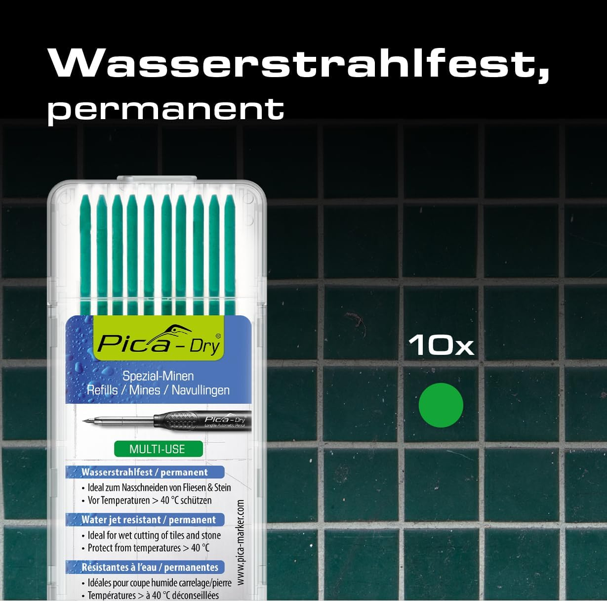 Pica A14711750P4042 4042, Green - White image number 3