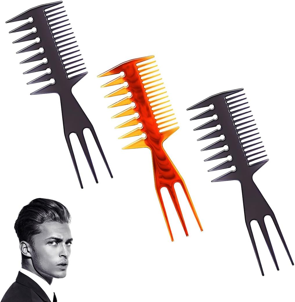 SULIUDAJI Pack of 3 Wide Comb, Styling Comb, Double Sided Wide Coarse Tooth Comb, Antistatic Retro Wide Tooth Comb Hair Comb Styling Hair Combs for Curly Wet Long Hair