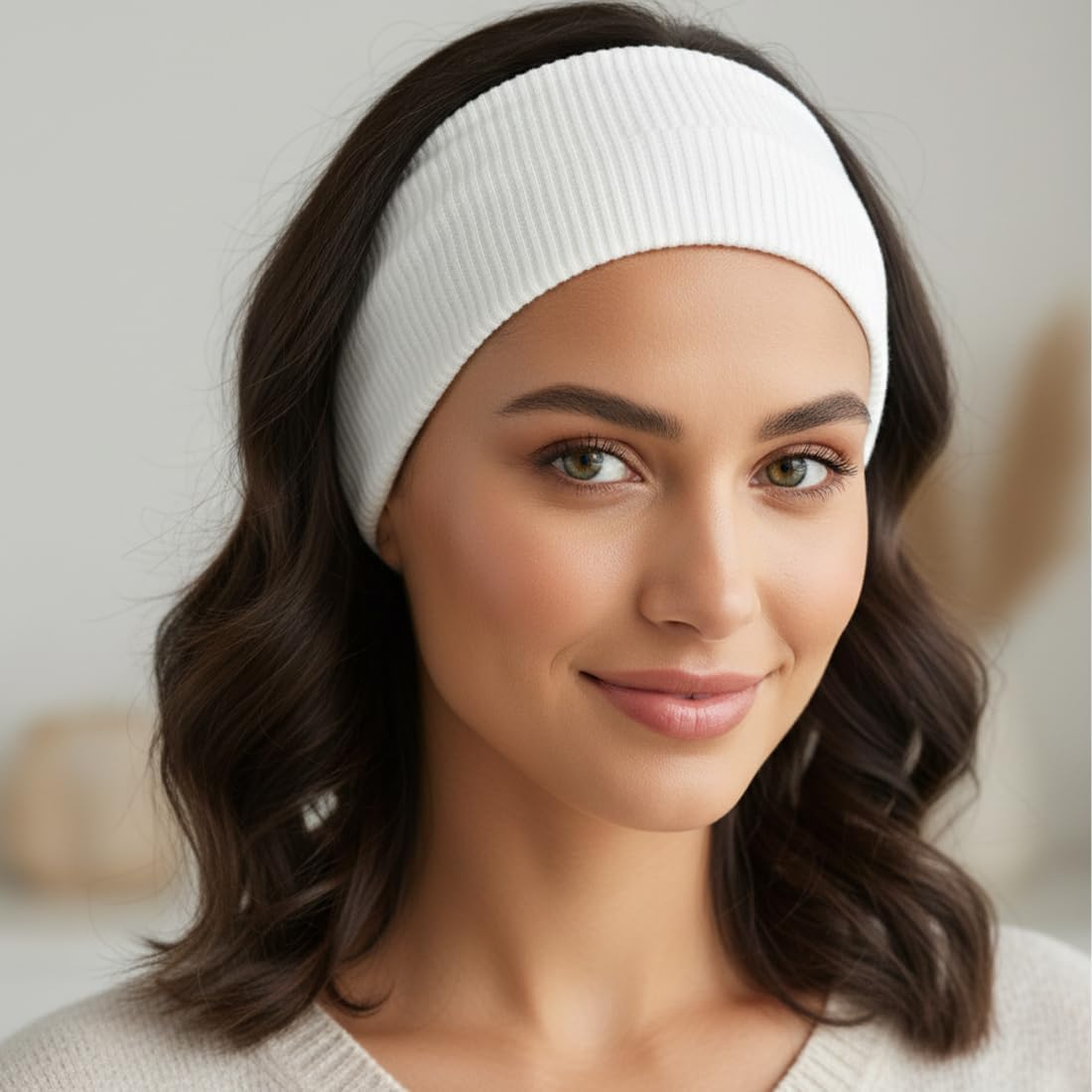 ZORVYN 3 Pieces Women'S Summer Cotton Headband Non-Slip Hair Bands Elastic Sweat Soft Hair Band Hair Accessories Women for Yoga Workout Running Sports image number 1