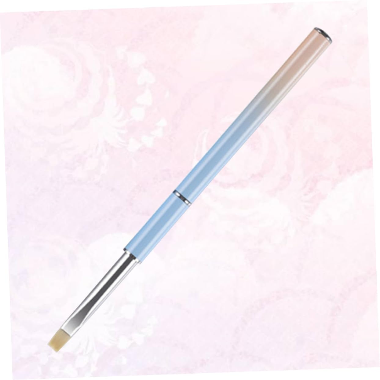 PACKOVE Manicure Liner Pen with Metal Handle Nail Art Carving Brush for UV Gel Fine Line Drawing Tool for Salon and Beginner Use Durable Nail Art Liner Brush for Flower Painting And