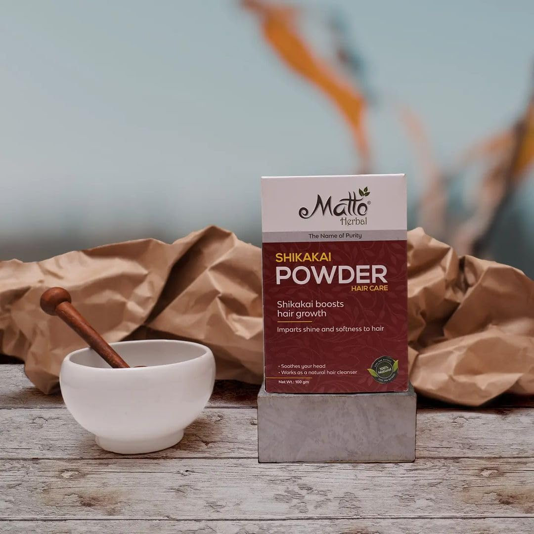 MATTO HERBAL AMLA, REETHA & SHIKAKAI POWDER 3 STAR COMBO PACK 100 GM EACH image number 1