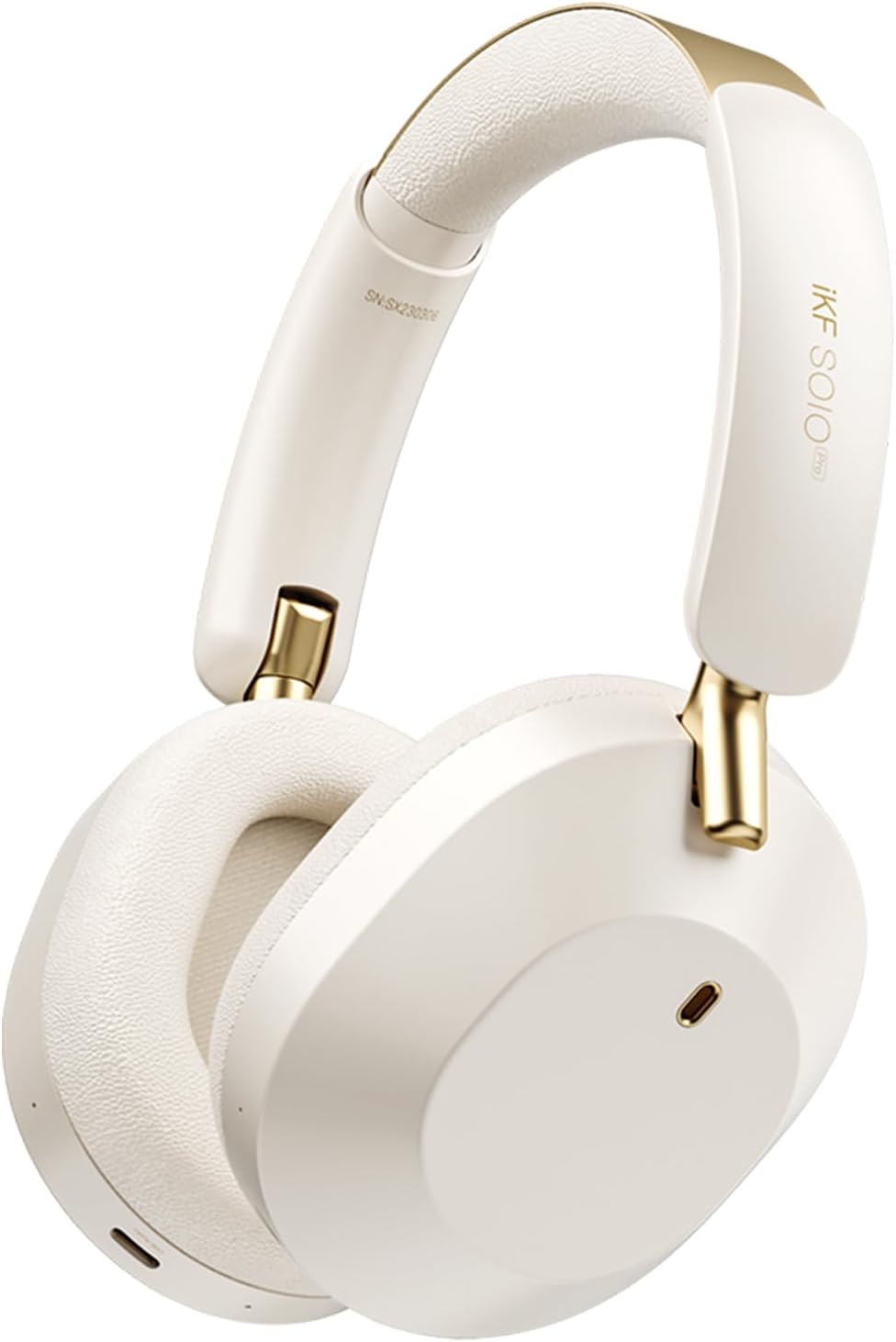 Ikf Solo Pro Adaptive Noise Cancelling Headphone, Wireless over Ear Bluetooth,Overhead Headset with Head Tracking, Hi-Res Audio, 140H Playtime, Comfortable Fit, Clear Call, Customize via an App image number 4