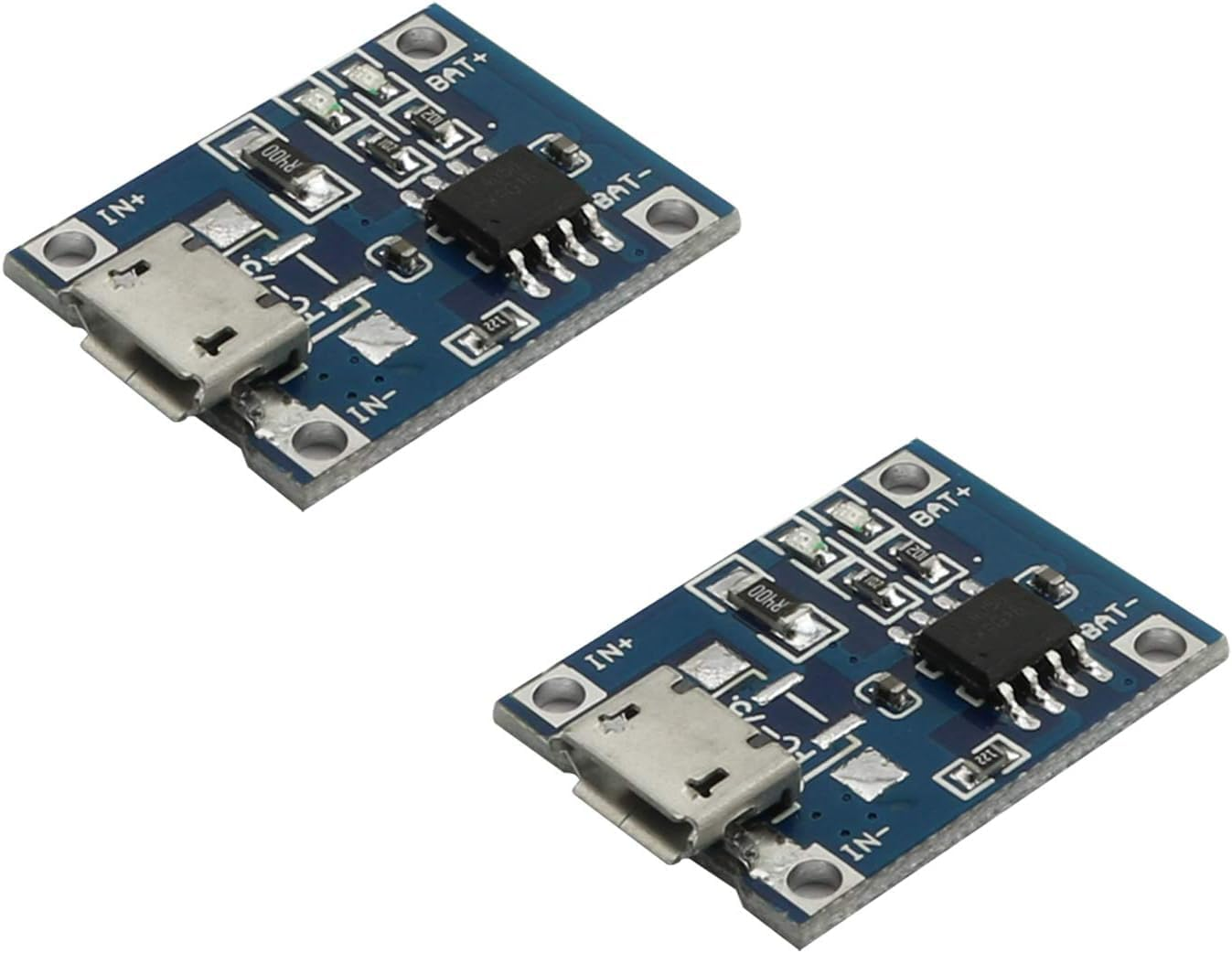 DIGISHUO 10Pcs 5V 1A 18650 Lithium Battery Charging Board | TP4056 Lithium Battery Charging Board | Micro USB Charge Module image number 3