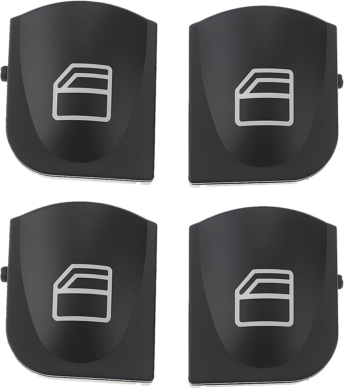 Briny River 4Pcs Window Switch Button Cover Cap L and R A2038210679 A2038200110 Compatible with Mercedes Benz W203 W209 image number 2