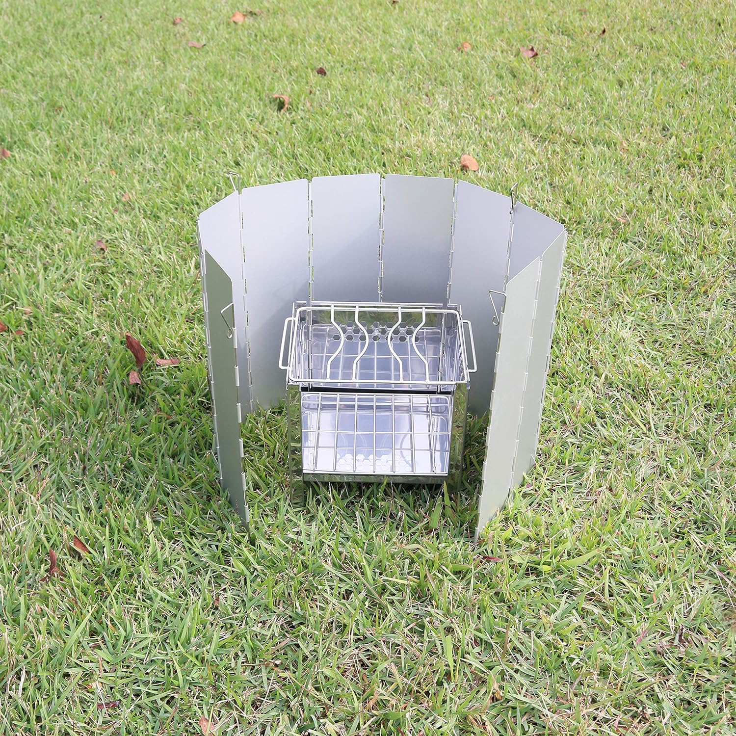 Sundry Windscreen, Windproof, Windproof, Aluminum, Lightweight, Foldable, 10 Panels image number 1