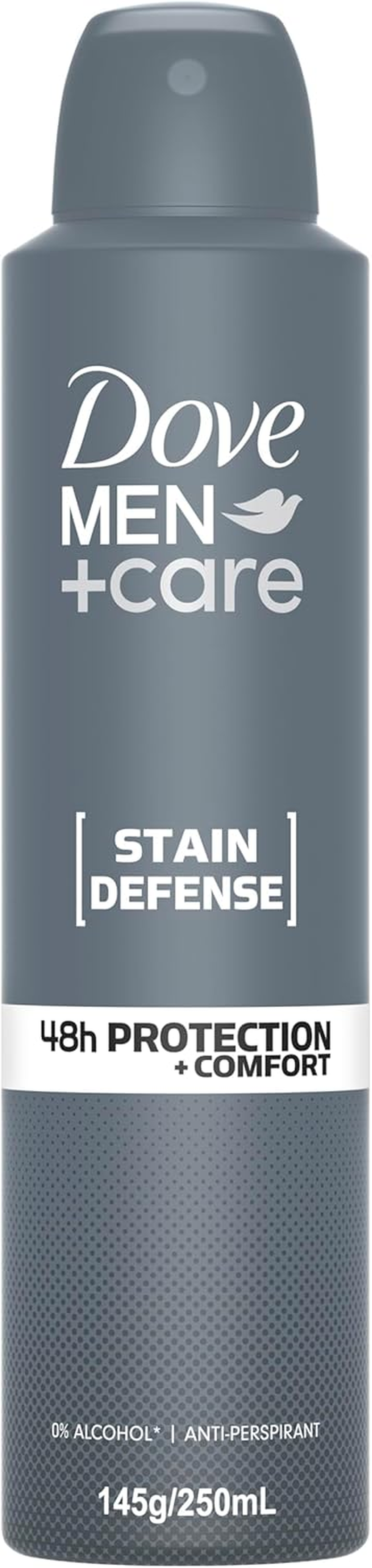 Dove Men+ Care Stain Defense 48H Antiperspirant Aerosol 250 Ml (Pack of 3) image number 1